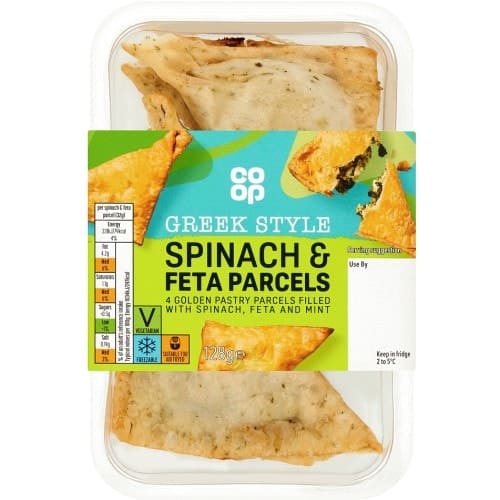 Co-op Greek Style Spinach & Feta Parcels (128g)