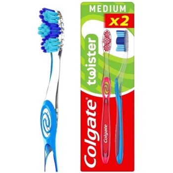 Colgate Twister Fresh Medium Manual Toothbrush (2)