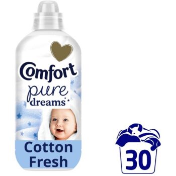 Comfort Fabric Conditioner Pure Dreams Cotton Fresh 30 Washes (900ml)