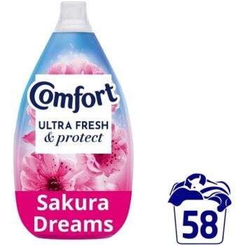 Comfort Ultra Fresh & Protect Fabric Conditioner Sakura Dreams 58 washes (870ml)