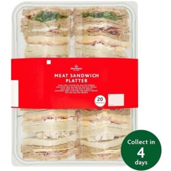 Cooked Meat Sandwich Platter Eat On Same Day