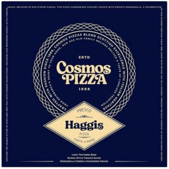 Cosmo's Cheese & Tomato Pizza With Haggis Topping