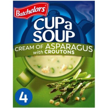 Cream of Asparagus Soup with Croutons, 4 Sachets (4 x 117g)