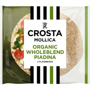 Crosta & Mollica Organic Wholeblend Italian Piadina Flatbreads (4 x 300g)