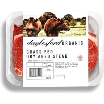 Daylesford Organic Pastured British Beef Rump Steak Typically: