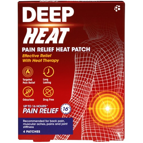Deep Heat Pain Relief Heat Patches (4)