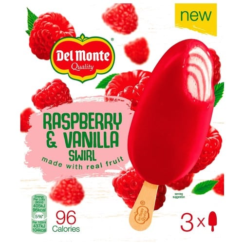 Del Monte Raspberry & Vanilla Swirl (3 x 90ml)