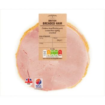 Deli Express British Breaded Cooked Ham Slices (4 x 150g)