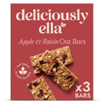 Deliciously Ella Apple Raisin & Cinnamon Oat Bars (3 x 50g)