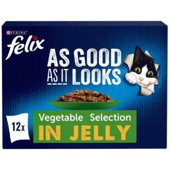 Deluxe Favourites with Vegetables in Jelly Wet Cat Food (12 x 85g)