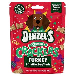 Denzel's Crimbo Crackers Turkey & Stuffing Dog Treats (90g)