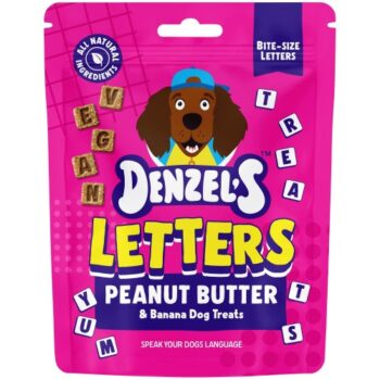 Denzel's Letters Peanut Butter & Banana Dog Treats (90g)