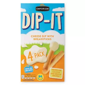 Dip-It Cheese Dip with Breadsticks 4 Pack