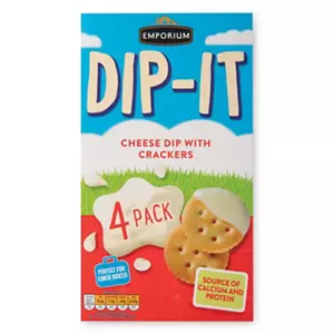 Dip-It Cheese Dip with Crackers 4 Pack