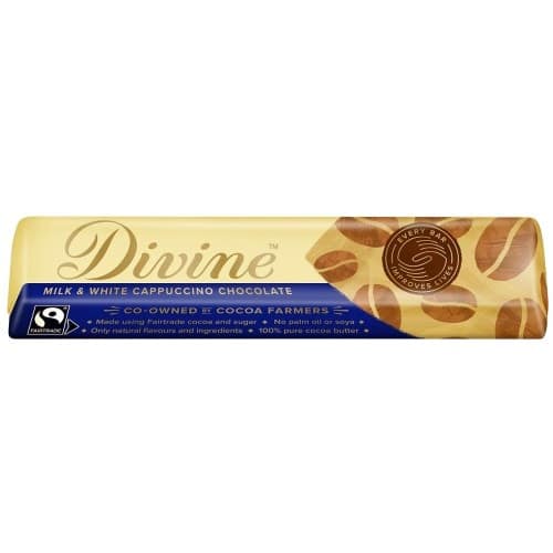 Divine Milk & White Chocolate Cappuccino Bar (35g)