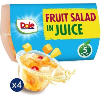 Dole Fruit Salad Cherry In Juice Fruits Snacks (4 x 113g)