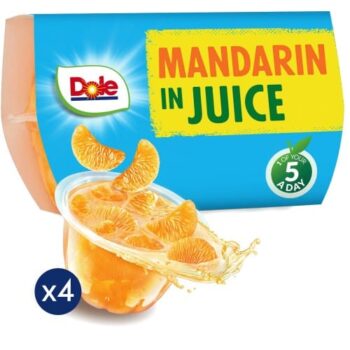 Dole Mandarins in Juice Fruit Snacks (4 x 113g)