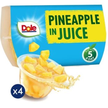 Dole Pineapple Fruit Pots Multipack (4 x 113g)