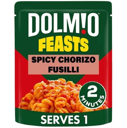 Dolmio Feasts Spicy Chorizo Fusilli Pasta Ready Meal (250g)