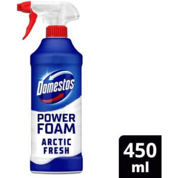 Domestos Power Foam Arctic Fresh Toilet & Bathroom Cleaner Spray (450ml)