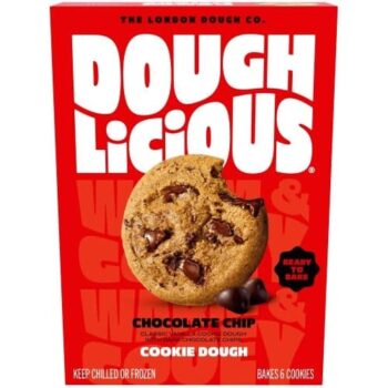 DOUGHLICIOUS Gourmet Chocolate Chip Cookie Dough (6 x 34g)