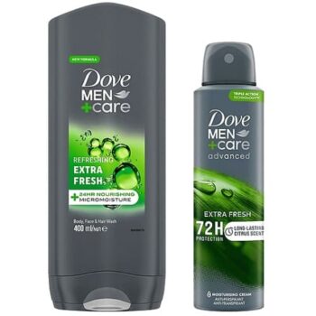 Dove Men+ Care Extra Fresh Wash & Spray Bundle