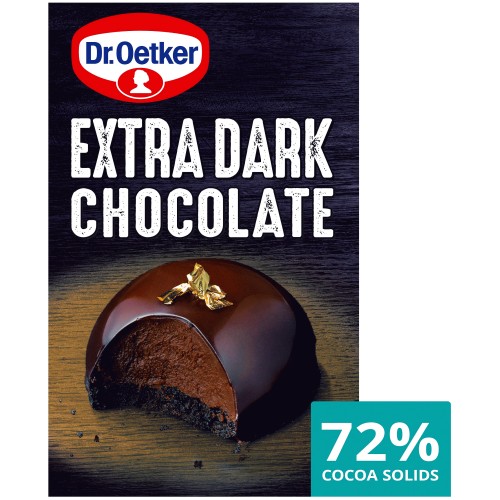 Dr. Oetker Extra Dark Chocolate 72% (100g)