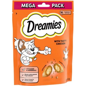 Dreamies Cat Treat Biscuits Mega Pack with Chicken (200g)
