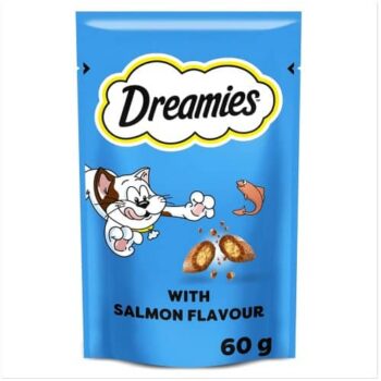 Dreamies Cat Treat Biscuits with Salmon Flavour Adult & Kitten (60g)