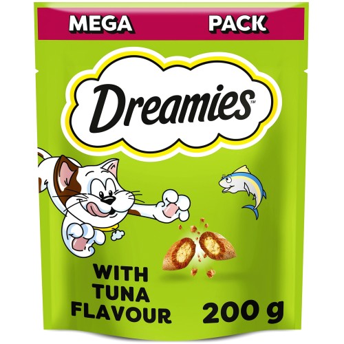 Dreamies Cat Treat Biscuits with Tuna Flavour Mega Pack (200g)