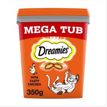 Dreamies Chicken Cat Treats Mega Tub (350g)