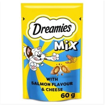 Dreamies Mix Cat Treat Biscuits with Salmon & Cheese