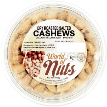 Dry Roasted Salted Cashews (200g)
