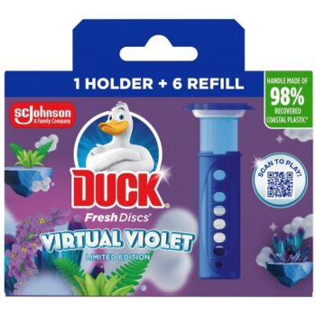 Duck Toilet Fresh Discs Holder Virtual Violet (36ml)