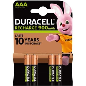 Duracell Recharge Ultra AAA Batteries (4 x 900mah)