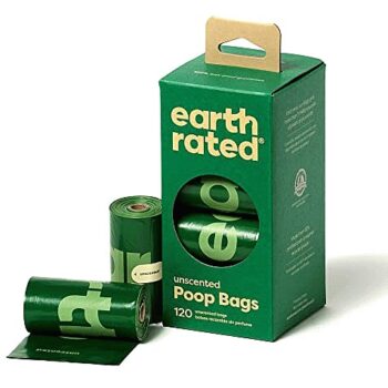 Earth Rated Dog Poop Bags On 8 Refill Rolls Unscented (120)