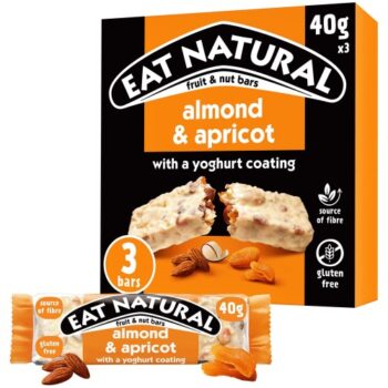 Eat Natural Almond & Apricot Yoghurt Coated Multipack 3 Bars (3 x 40g)