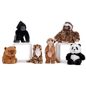 ECO EARTH WOODLAND BABY ANIMALS POSH PAWS PLUSH GIFT