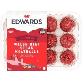 Edwards Welsh Beef Steak Meatballs (330g)