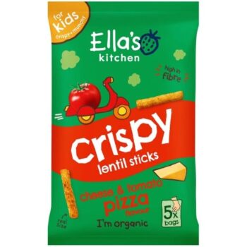 Ella's Kitchen Crispy Lentil Sticks Cheese & Tomato Pizza Flavour 3+ Years & Veg Sticks (5 x 10g)
