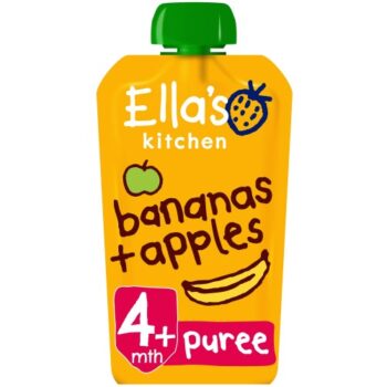 Ella's Kitchen Organic Bananas & Apples Baby Food Pouch 4+ Months (120g)