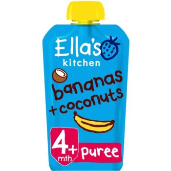 Ella's Kitchen Organic Bananas & Coconuts Baby Food Pouch 4+ Months (120g)