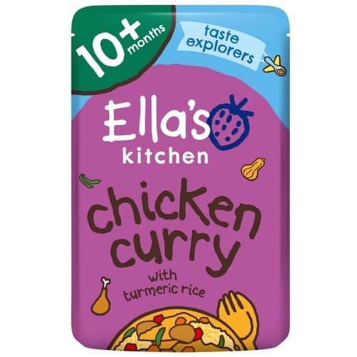 Ella's Kitchen Organic Chicken Curry with Veggie Rice Baby Food Pouch (190g)