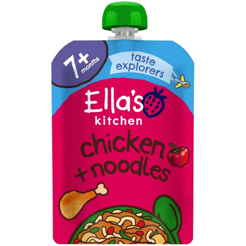Ella's Kitchen Organic Chicken & Noodles Baby Food Pouch 7+ Months (130g)