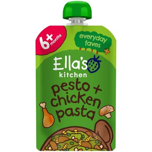 Ella's Kitchen Organic Chicken Pesto Pasta Baby Food Pouch 6+ Months (100g)