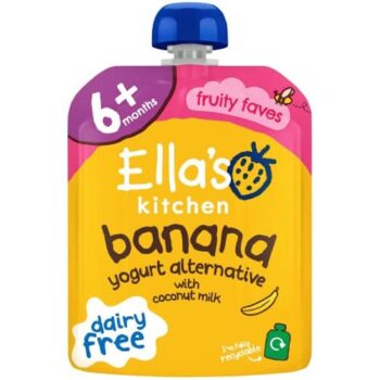 Ella's Kitchen Organic Dairy Free Coconut Yoghurt with Banana Baby Food Pouch 6+ Months (90g)