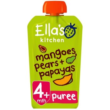 Ella's Kitchen Organic Mangoes Pears & Papayas Baby Food Pouch 4+ Months (1 x 120g)