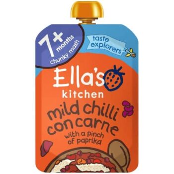 Ella's Kitchen Organic Mild Chilli Con Carne with Rice Baby Food Pouch 7+ Months (130g)