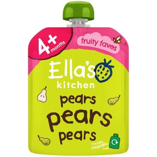 Ella's Kitchen Organic Pears Puree Baby Food Pouch 4+ Months (70g)