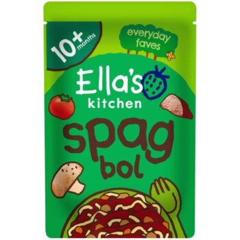 Ella's Kitchen Organic Spaghetti Bolognese with a Sprinkle of Cheese Baby Food Pouch 10+ Months (190g)